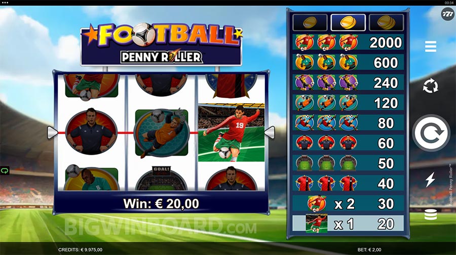 Football Penny Roller slot