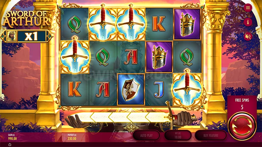 Sword of Arthur slot